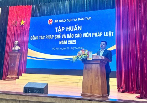 Ảnh của Bộ GD&ĐT tập huấn công tác pháp chế và báo cáo viên pháp luật năm 2025